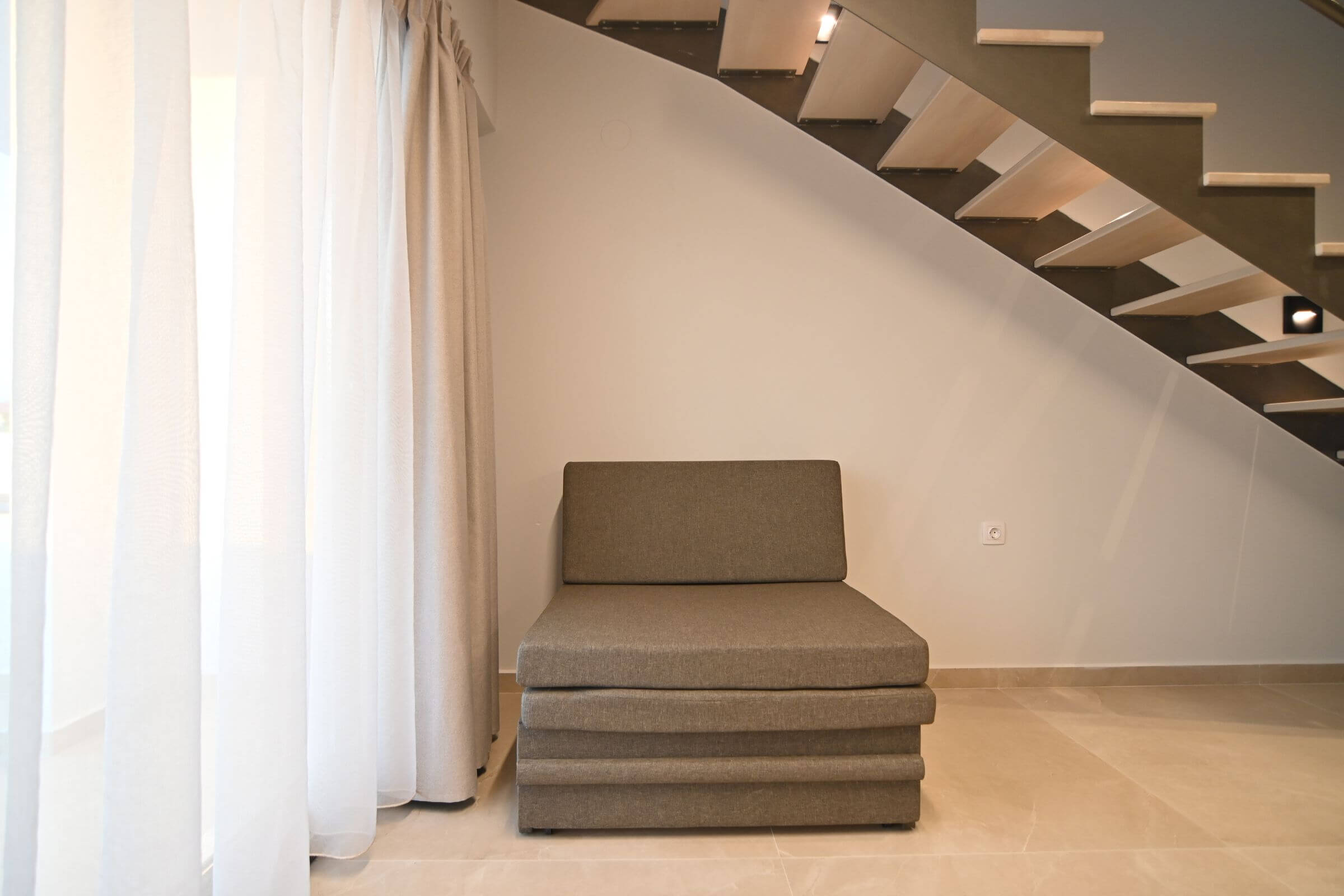 2 Levels Triple Suite | Living Room | Sea View | Park View | TresV Suites & Apartments | Stavros